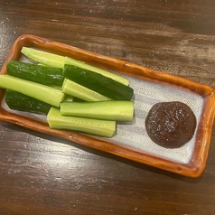 梅きゅう/辛味噌きゅうり/山芋短冊