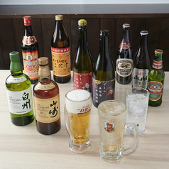 定番のドリンクを思う存分楽しめるラインナップ◎