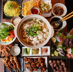 2時間30分飲み放題付＋お料理9品　満腹！お造り盛合せ付【炭旬コース】