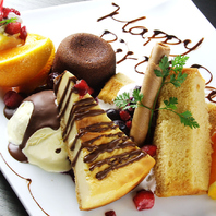 デザートが自慢！サプライズもお任せ♪