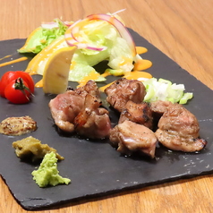 日本一高級な鴨。河内鴨のもも肉の網焼きの写真