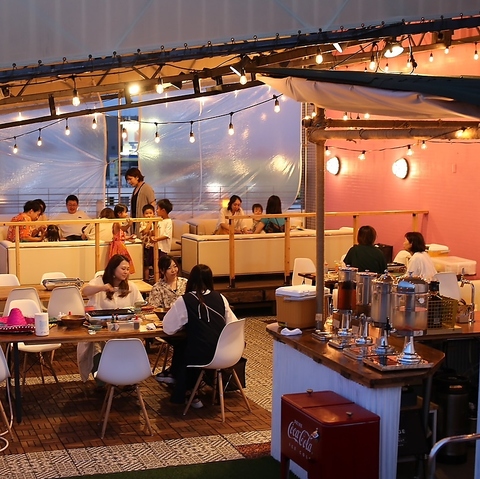 BBQ　呑み放題　宴会　カラオケ　貸切　全天候型ビアガーデン！
