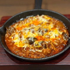 ピリ辛なすチーズ鉄板