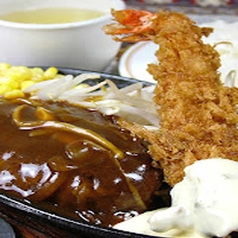 エビフライ＆ハンバーグステーキ(Ssize 150g)