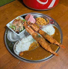 エビフライカレー(有頭エビ2尾)