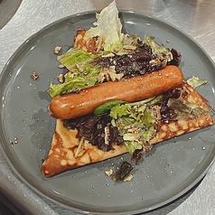 粗挽きソーセージトマトソース