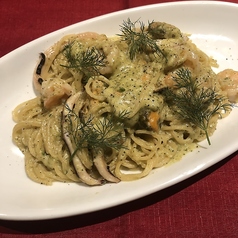 ◆魚介とズッキーニクリームパスタ