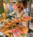 料理メニュー写真 特上！階段肉寿司七種盛り合わせ