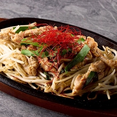 鶏せせりの鉄板焼き