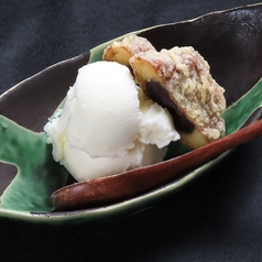 揚げもみじのせミルクジェラート