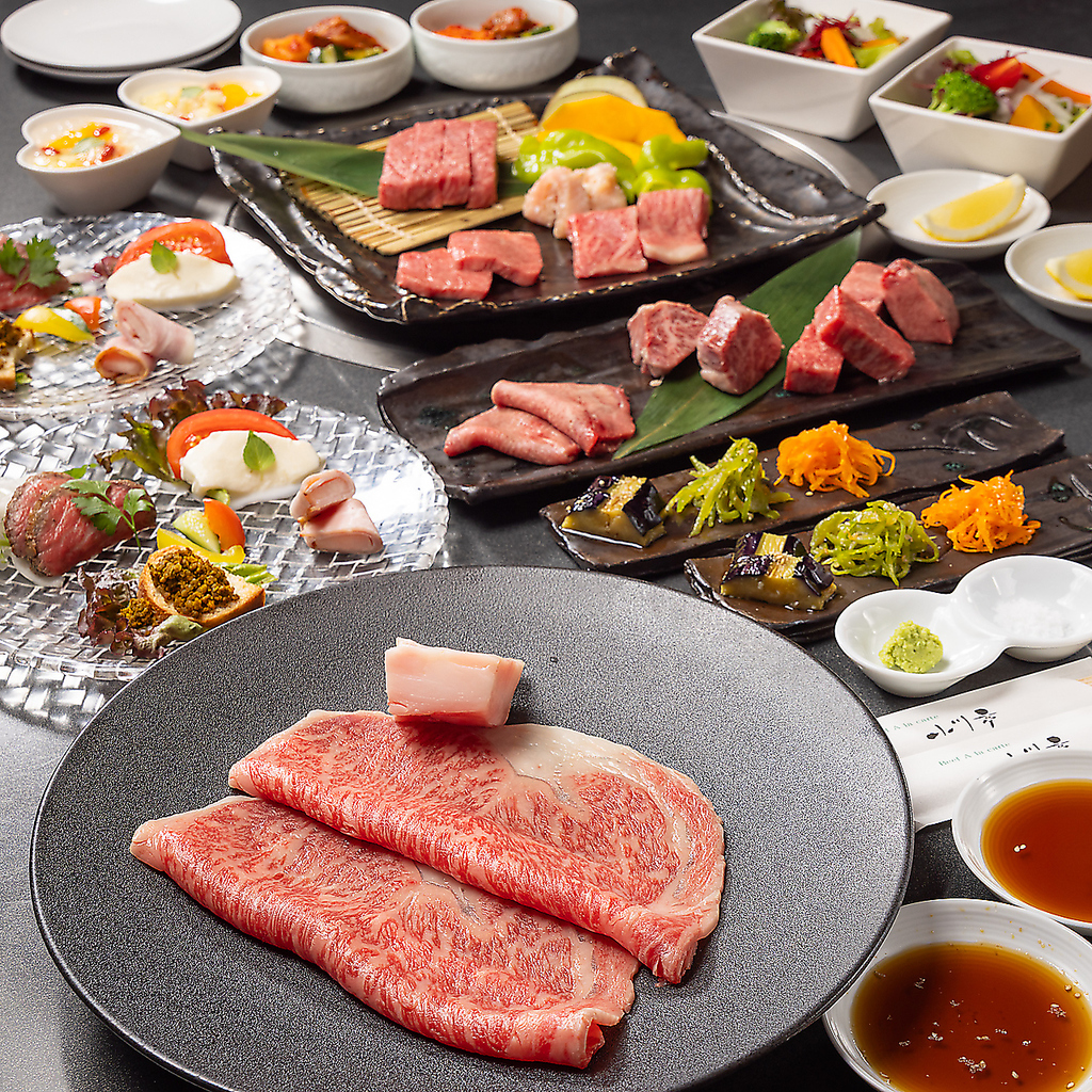 【特撰リブロースのしゃぶ焼き】当店売れ筋メニューの1つ◎両面をさっと炙ってお召し上がりください