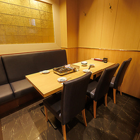 お料理やお酒をプライベート空間で