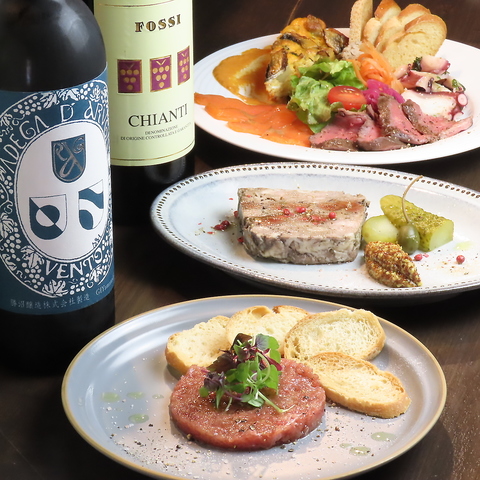 豊洲直送の魚介と旬の食材を楽しむ◎季節を感じる一皿と選び抜かれたワイン♪