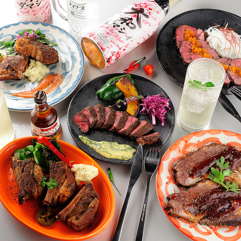 肉バル「ヤマトダマシイ」で、大和牛を使ったステーキや肉料理が楽しめます！