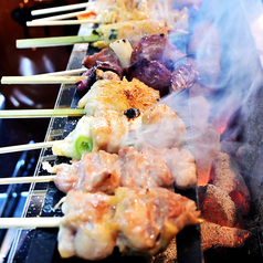 炭の香りが食欲をそそる