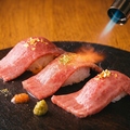 料理メニュー写真&nbsp;肉寿司(二貫) &nbsp;