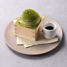 抹茶アイスのシフォン仕立て