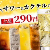 ハイボール・カクテル各種・サワー各種がなんと"290円"で♪大宮でのちょい飲みや二次会にもおすすめ◎ブラックニッカハイボールや人気のカクテル、レモンサワーやウーロンハイなどの定番のサワー・酎ハイがすべて290円でご提供！当店自慢の九州料理とともにお楽しみください♪