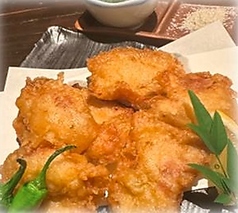 地鶏の天ぷら～柚子胡椒和え～