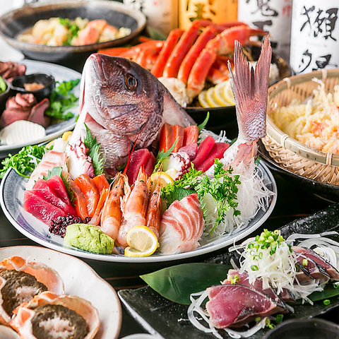 海鮮・和食が堪能できるプランは飲み放題付きで3500円～！