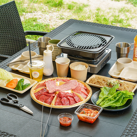 お肉を選んでセルフBBQ！手ぶらで嬉しいご馳走♪愛犬・お子様連れも大歓迎◎