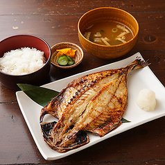 でっかい!とろあじ開き定食