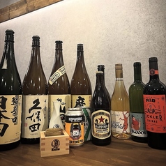 日本酒からウイスキーまで多彩に用意！