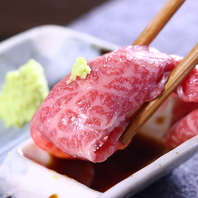 とろけるような食感…大人気の「特選和牛肉寿司」