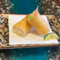 料理メニュー写真&nbsp;蕗の薹と豚肉の餅春巻き