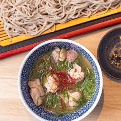 鶏もも肉の塩つけそば