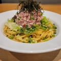 料理メニュー写真 ネギトロパスタ