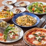 前菜4種盛り合わせや選べるパスタ、ピッツァなど6品「ナポリコース」！ミニデザート付き♪