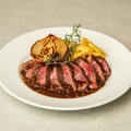 料理メニュー写真&nbsp;希少部位【カイノミ】のグリルステーキ　　～ガーリックシャリアピンソース～