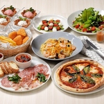 フライ盛り合わせや選べるパスタ、ピッツァなど6品「ナポリコース」！ジェラート1玉付き♪