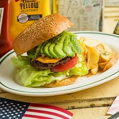 本場仕込み！ボリューム満点ハンバーガーランチ