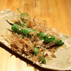 万願寺唐辛子 鶏節と酢しょう油