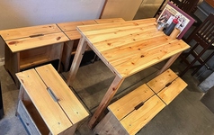 通常４名様から６名様でのご利用をしていただいているテーブル席になります。