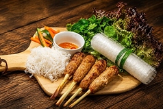 レモングラス巻きベトナム風豚つくね焼き