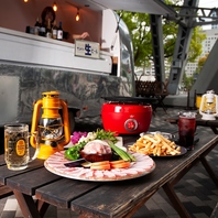 素材重視のグランピングBBQをお楽しみください！