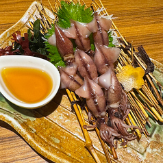 ホタルイカレバ刺し風