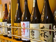種類豊富な焼酎・日本酒
