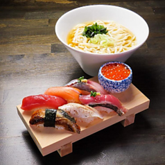 特上5貫+うどんセット