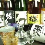 日本酒、焼酎、梅酒店主のこだわりの品。