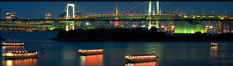 屋形船をお探しなら、浜松町の辰金へ！四季折々、東京ベイの景色をお楽しみください