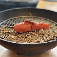 自家製 明太子の藁薫製