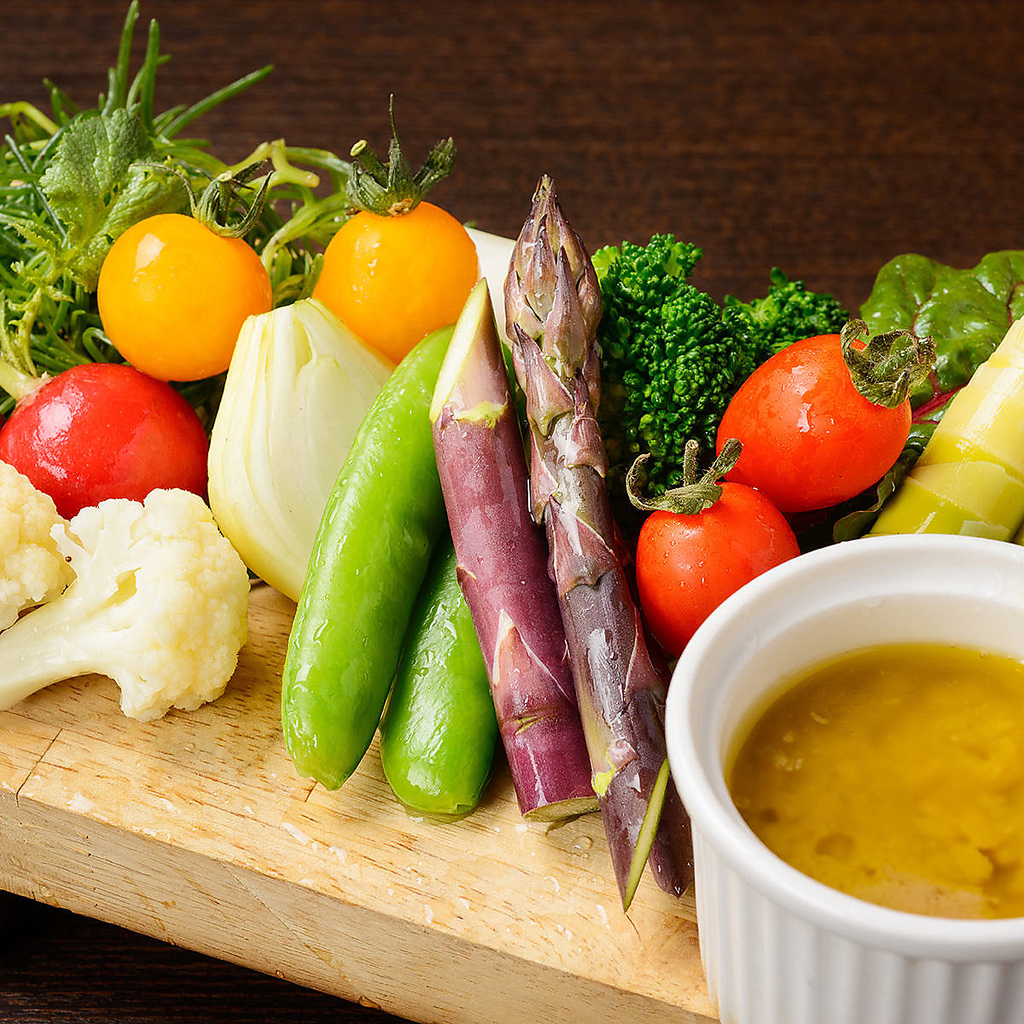信州から仕入れた新鮮野菜を使用したメニュ―も豊富にご用意！！彩りも栄養面も◎