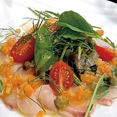 鯛のカルパッチョSea bream carpaccio