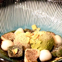 生麩と豆乳アイスのパフェ