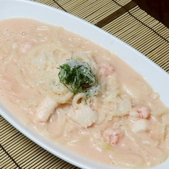 明太クリームうどん