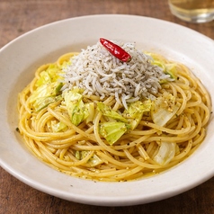 早生キャベツとしらすのペペロンチーノ